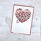 Karten-Kunst Stanzschablone zur Hochzeit kk-D134 - Ja mit Kontur
