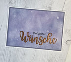 Karten-Kunst Clear Stamps KK-0160 - Riesige Beste Wünsche