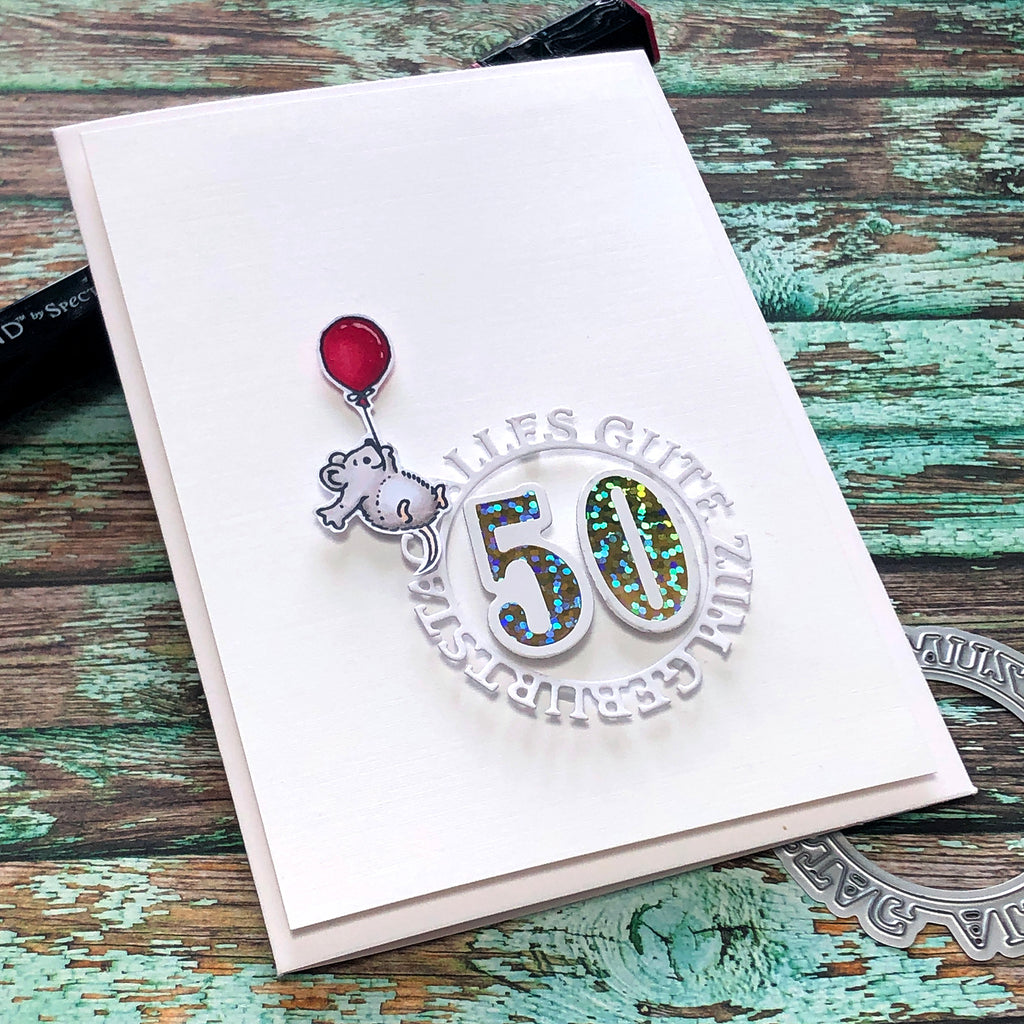 Karten-Kunst Clear Stamps KK-0077 - Viecher auf Ballonfahrt