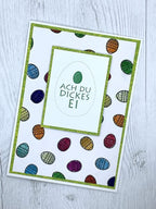 Karten-Kunst Stanzschablone kk-D138 - Mini Pierced Easter Eggs / Gepunktete Ostereier