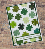 Karten-Kunst Stanzschablone kk-D123 - Mini Lucky / Kleeblätter
