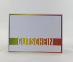 Karten-Kunst Stanzschablone kk-D059 - Brückentext Gutschein