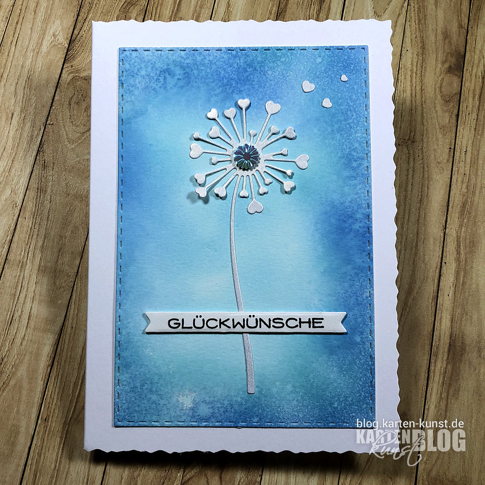 Karten-Kunst Stanzschablone kk-D052 - Dandelion Hearts