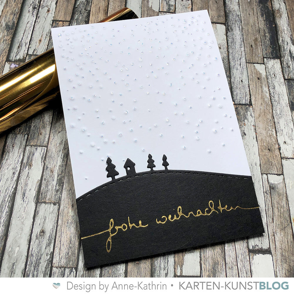 Karten-Kunst Hot Foil Plate kk-HF007 - Snowfall