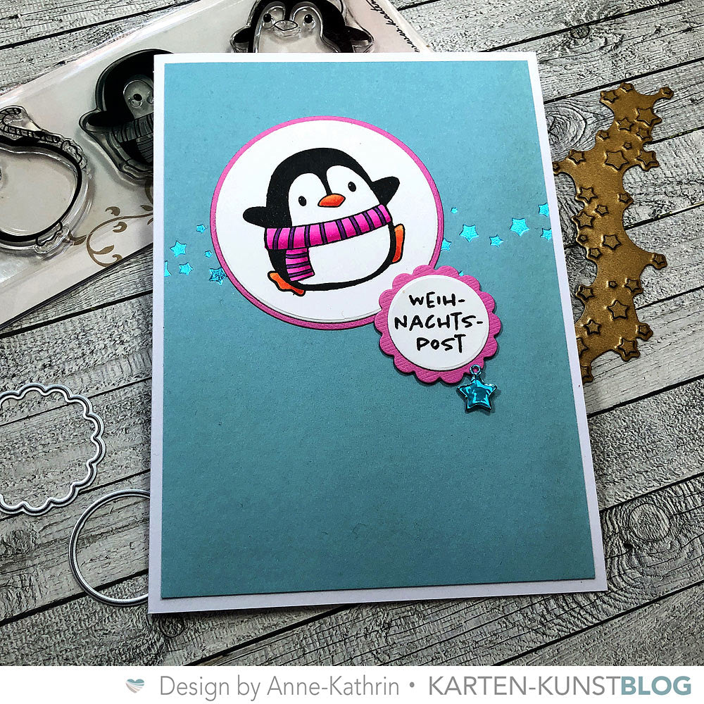 Karten-Kunst Hot Foil Plate kk-HF021 - Star Confetti