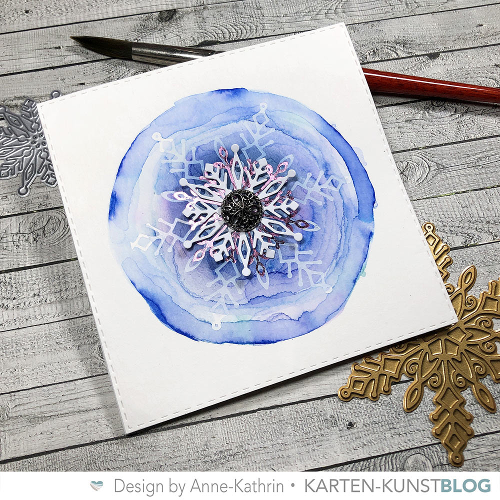 Karten-Kunst Hot Foil Plate kk-HF024 - Small Snowflake