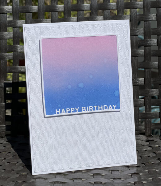Karten-Kunst Stanzschablone kk-D089 - Geburtstag im Rahmen