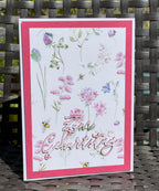 Karten-Kunst Stanzschablone kk-D154 - Elegant Script Zum Geburtstag