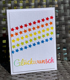 Karten-Kunst Stanzschablone kk-D150 - Stars in a Row / Sternenbordüre