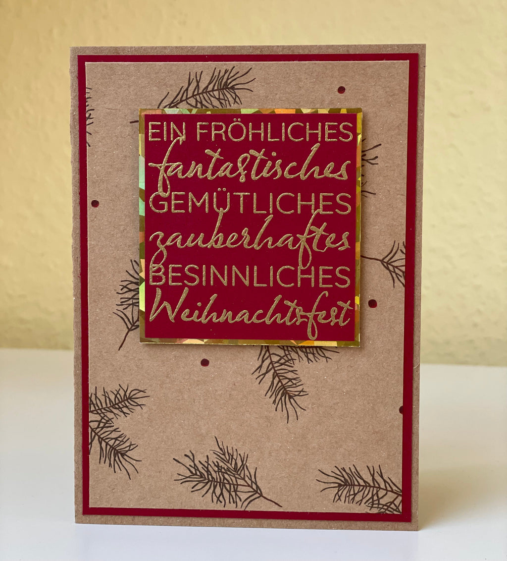Karten-Kunst Clear Stamps KK-0197 - Fantastisches Weihnachtsfest