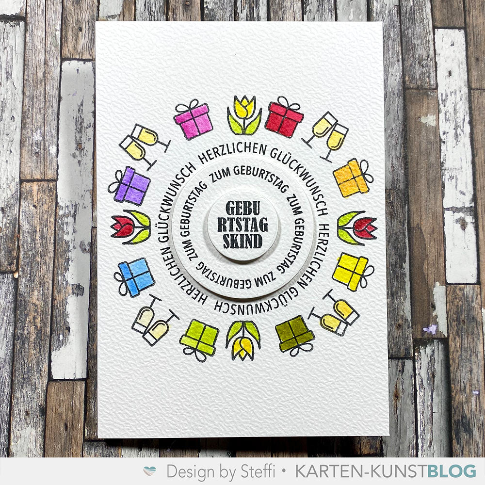 Karten-Kunst Stempel Tool Circulus8 Kranz- und Kreisstempelhilfe