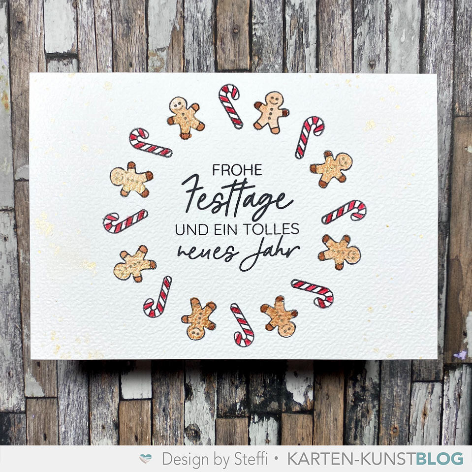 Karten-Kunst Clear Stamps KK-0196 - Spruch-Kombinationen Weihnachten