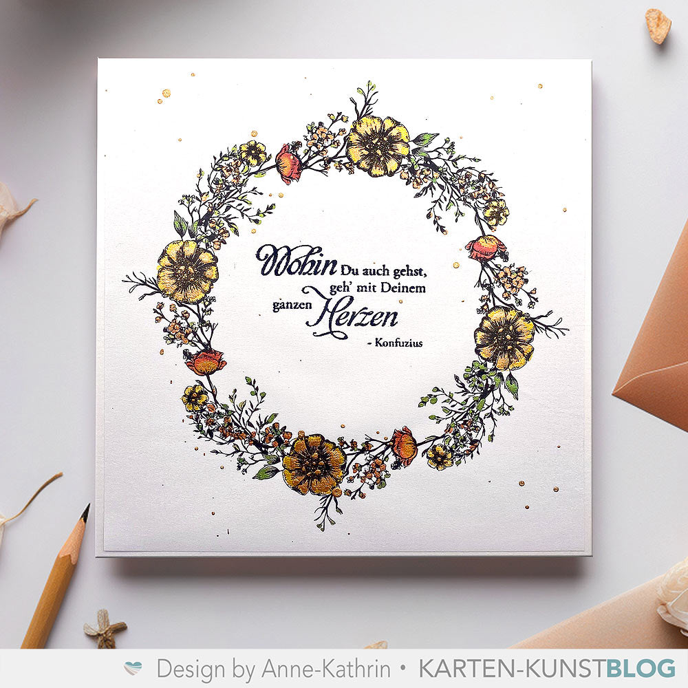 Karten-Kunst Clear Stamps KK-0270 - Circulus Romantischer Kranz