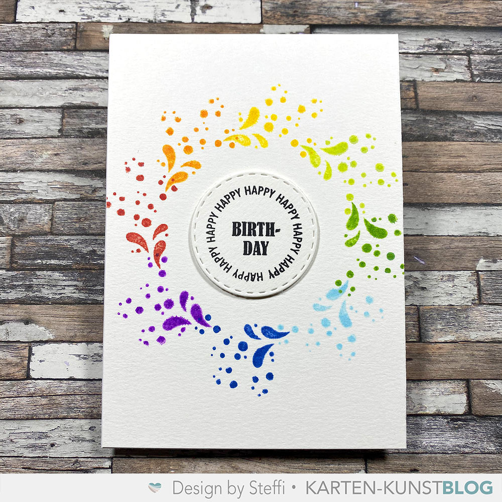 Karten-Kunst Stempel Tool Circulus8 Kranz- und Kreisstempelhilfe