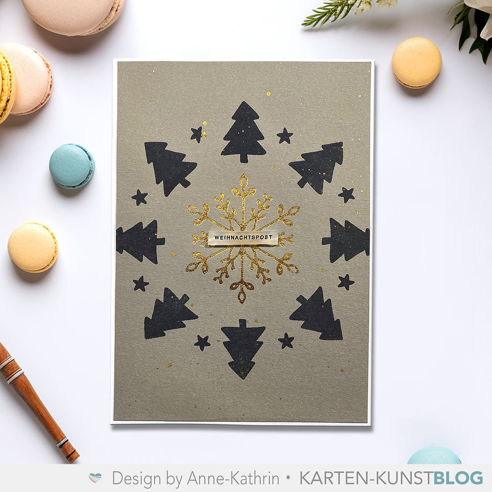 Karten-Kunst Hot Foil Plate kk-HF024 - Small Snowflake