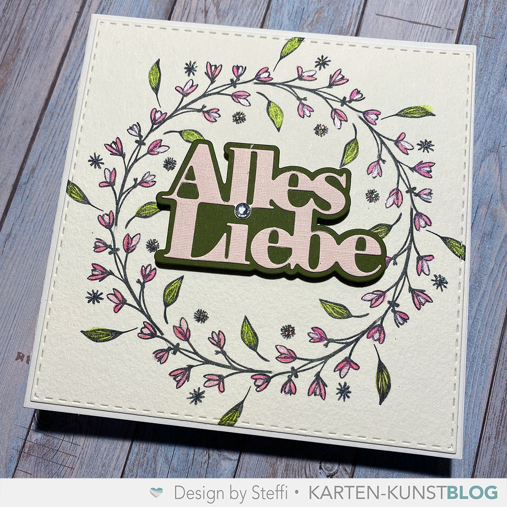 Karten-Kunst Clear Stamps KK-0267 - Circulus Blätterkranz