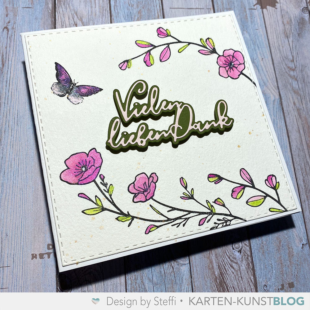 Karten-Kunst Clear Stamps KK-0270 - Circulus Romantischer Kranz