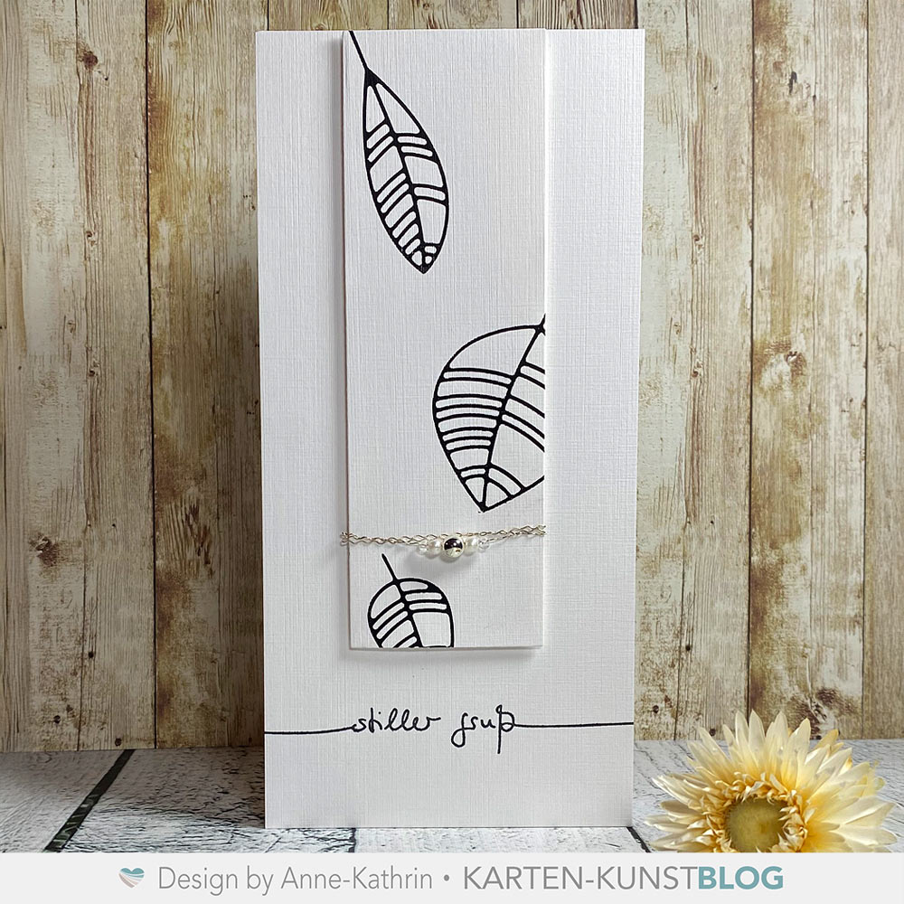 Karten-Kunst Hot Foil Plate kk-HF026 - Scribble Leaves