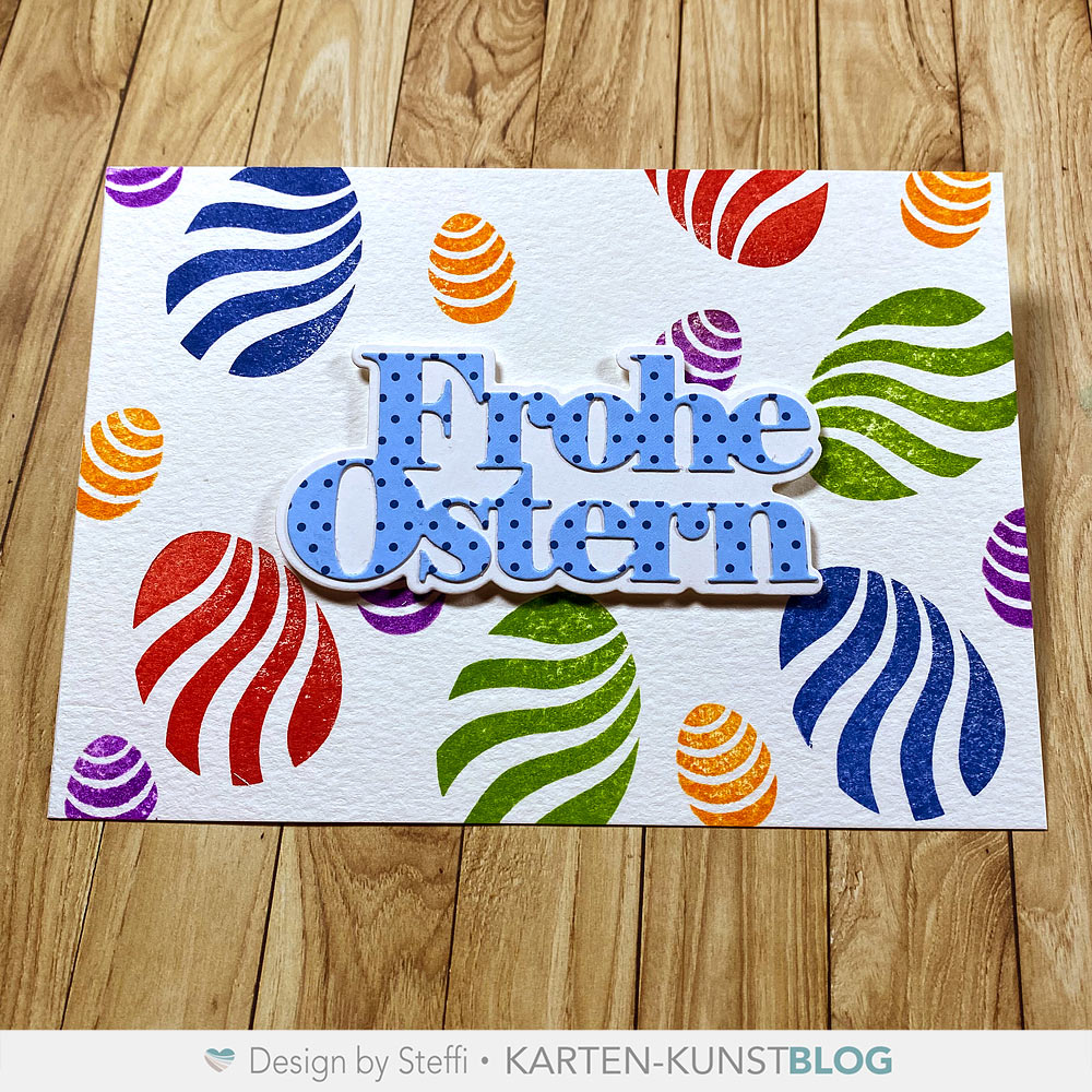 Karten-Kunst Stanzschablone kk-D193 - Das rockt Frohe Ostern