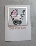 Karten-Kunst Clear Stamps KK-0138 - Schön, dass Du da bist