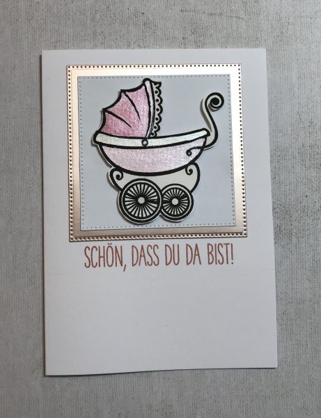 Karten-Kunst Clear Stamps KK-0138 - Schön, dass Du da bist