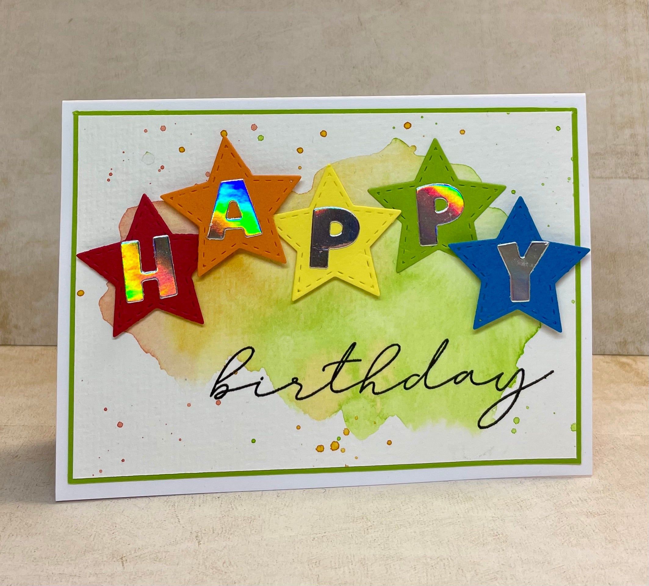 Karten-Kunst Clear Stamps KK-0205 - Mega Happy Birthday / New Year