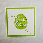 Karten-Kunst Stanzschablone kk-D173 - Mojito Osterei Frohe Ostern