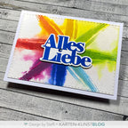 Karten-Kunst Stanzschablone kk-D212 - Das rockt Alles Liebe
