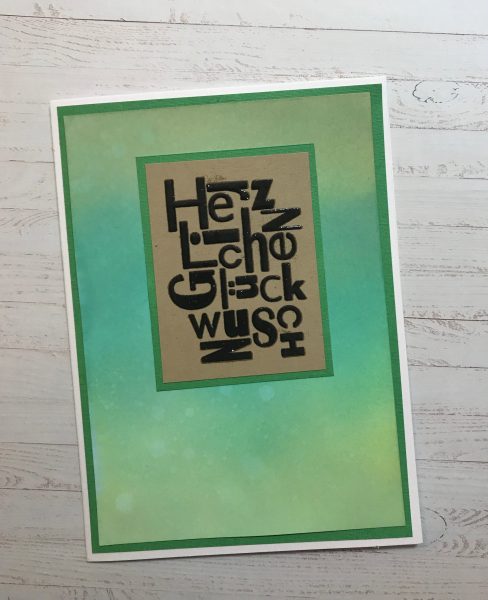 Karten-Kunst Clear Stamps KK-0013 - Buchstabenblöcke Glückwunsch / Weihnachten