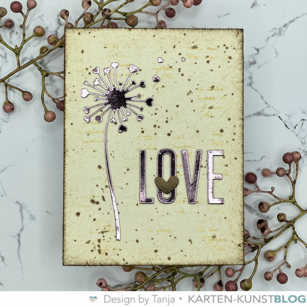 Karten-Kunst Stanzschablone kk-D052 - Dandelion Hearts