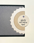 Karten-Kunst Stanzschablone kk-D107 - Kreise mit Wellenrand / Circles Borders