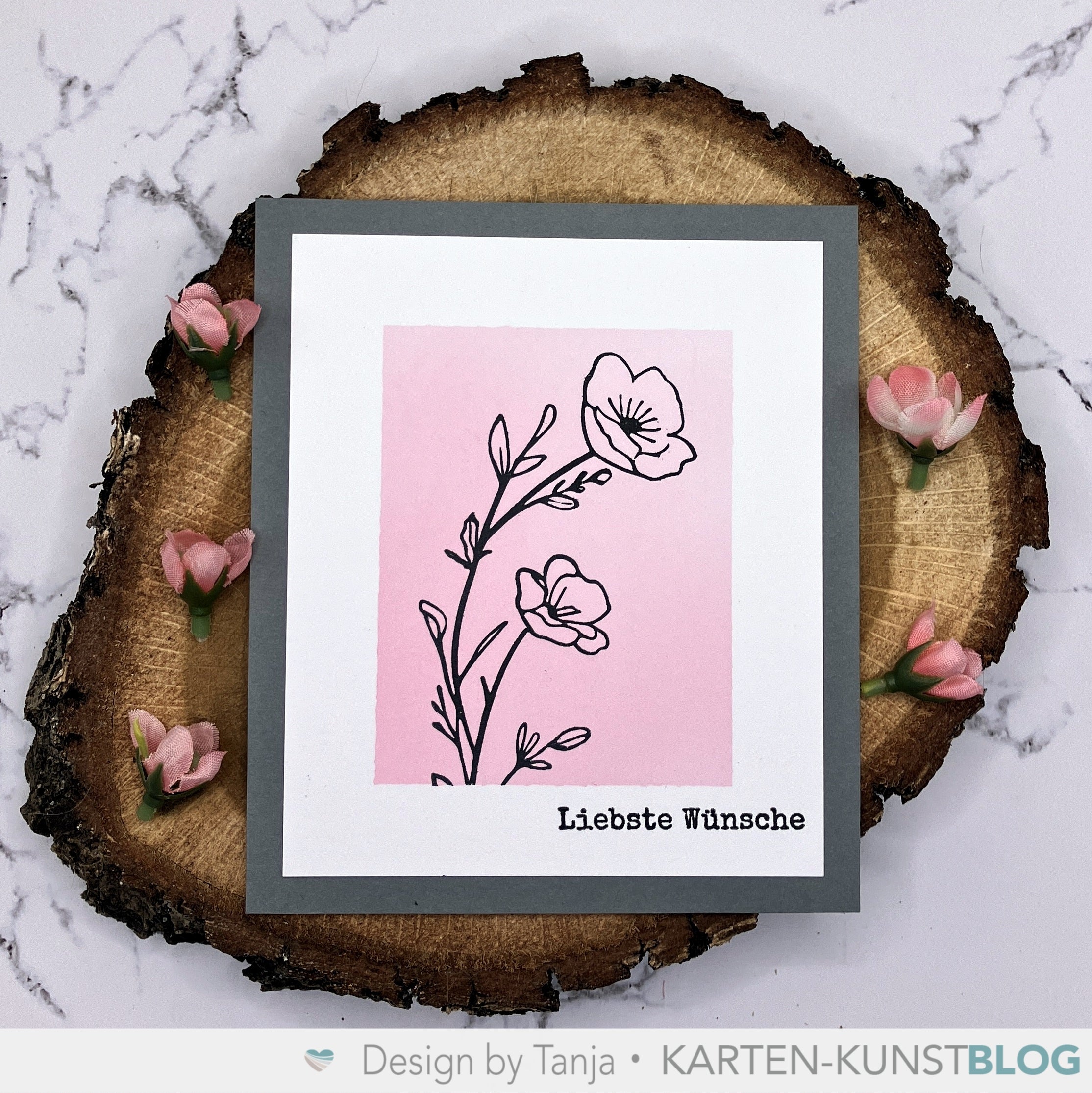 Karten-Kunst Clear Stamps Groß KK-0257 - Delicate Plants / Zarte Blumen