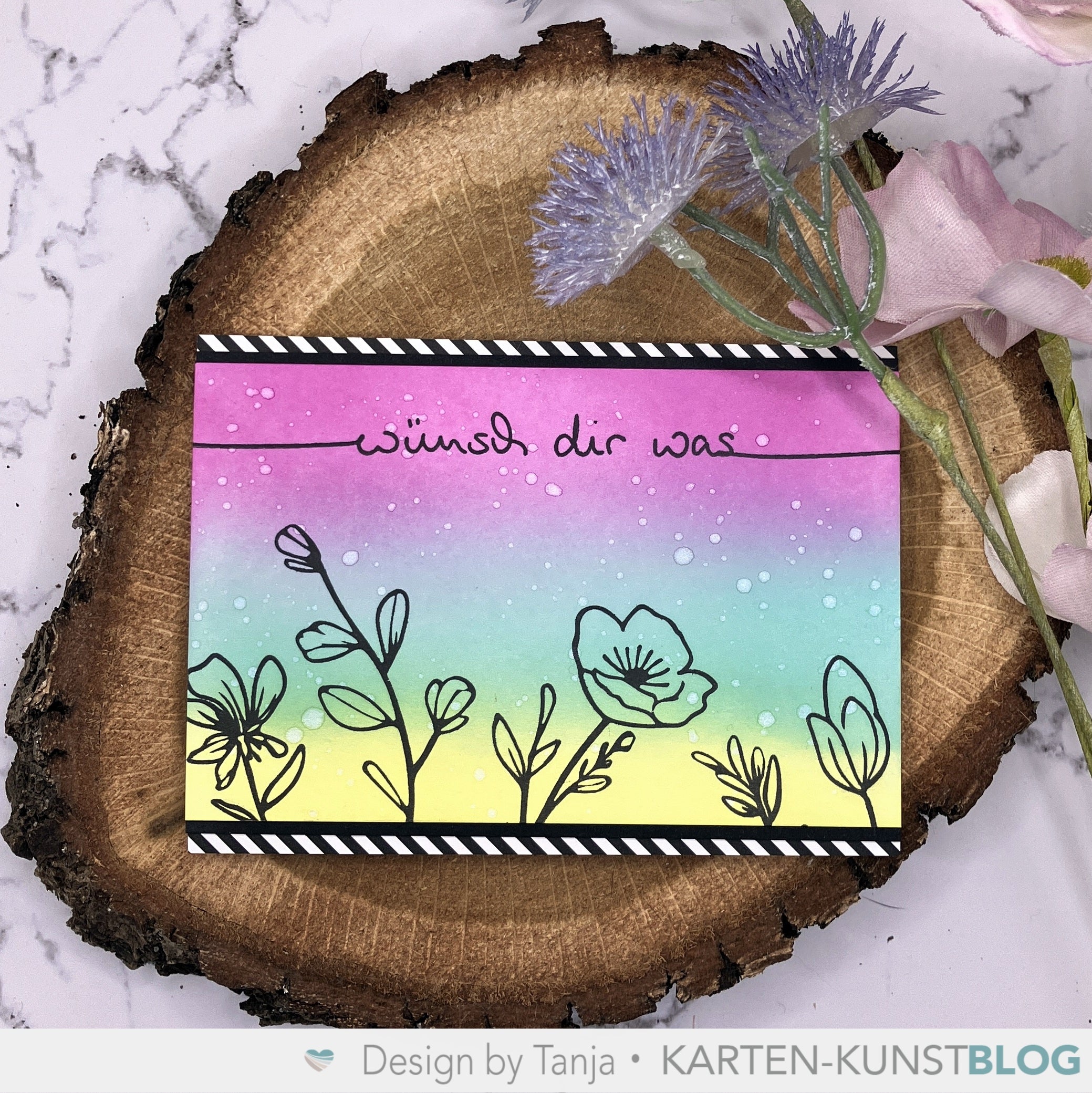 Karten-Kunst Clear Stamps KK-0261 – Schriftzug-Set Wünsch dir was, Gutschein, Wunscherfüller