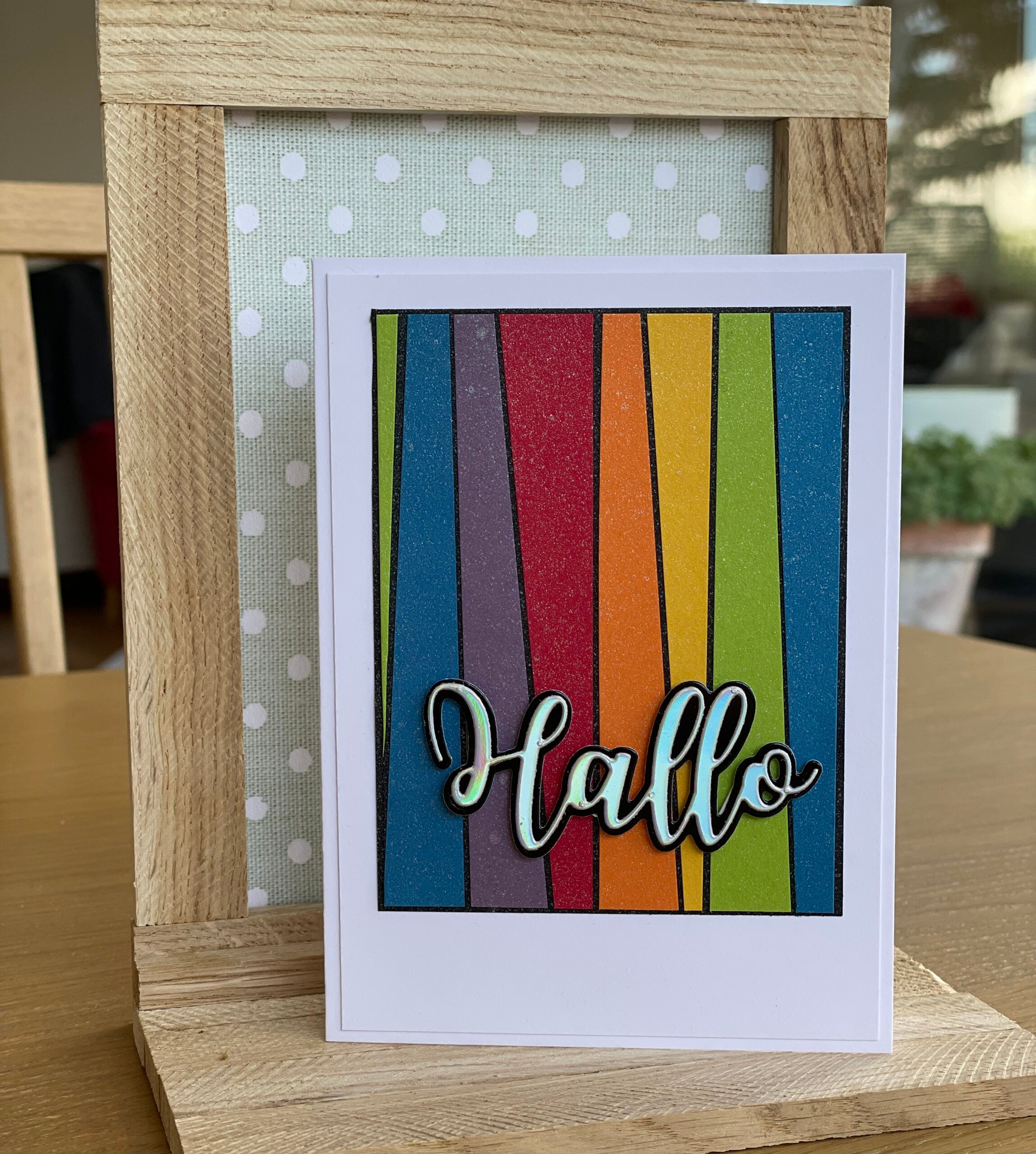 Karten-Kunst Stanzschablone kk-D165 - Riesiges Hallo