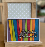 Karten-Kunst Stanzschablone kk-D143 - Elegant Script Herzlichen Glückwunsch