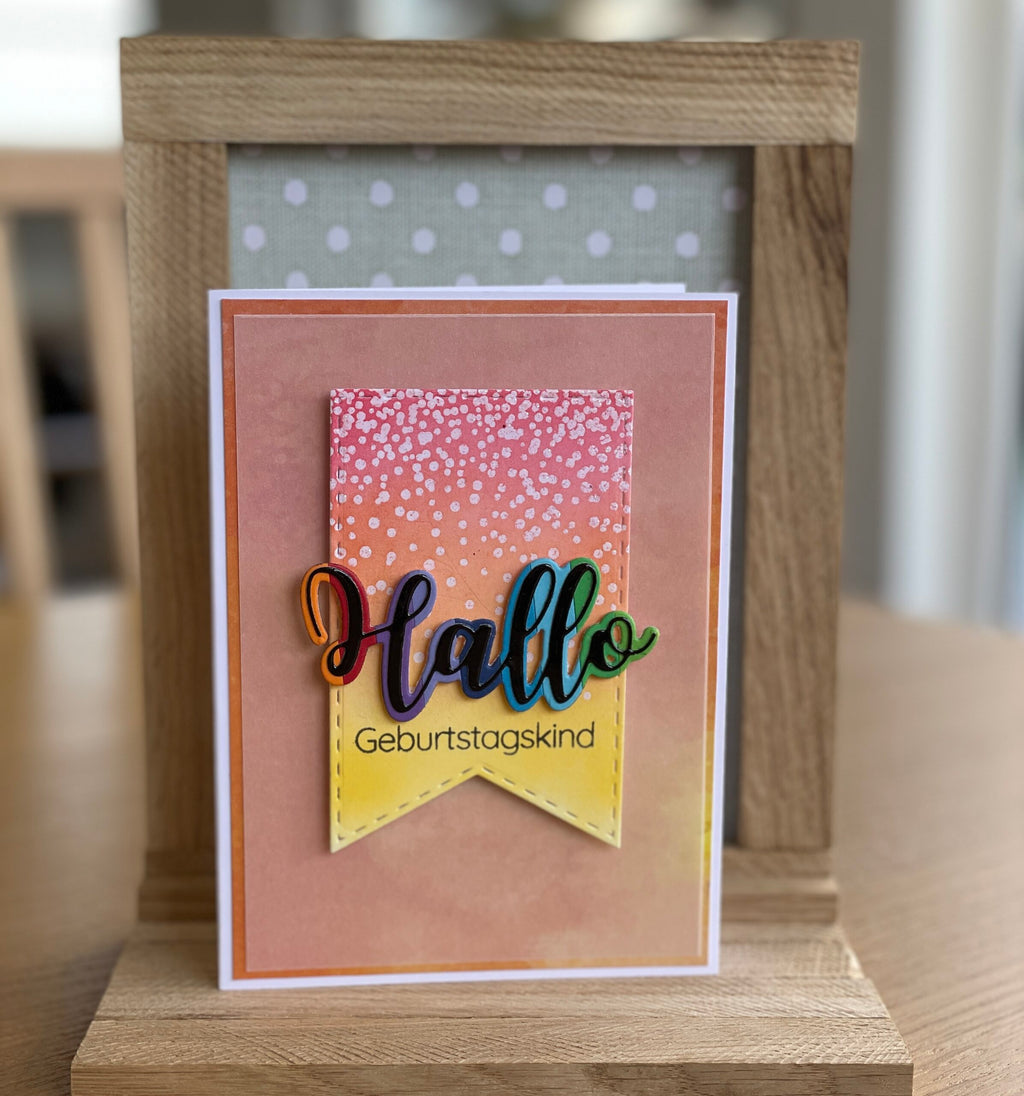 Karten-Kunst Clear Stamps Groß KK-0209 - Konfetti