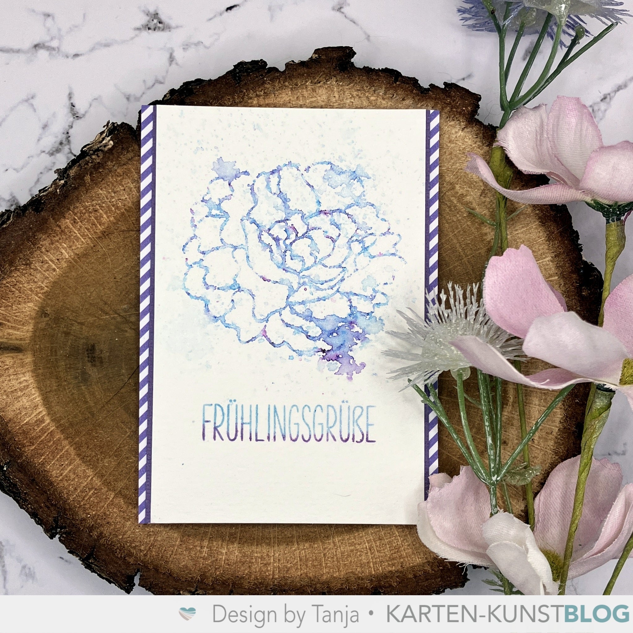 Karten-Kunst Clear Stamps KK-0123 - Pfingstrose