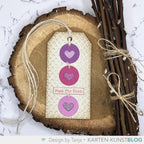 Karten-Kunst Stanzschablone kk-D066 - Tags With Stitches