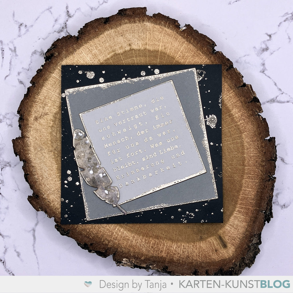 Karten-Kunst Clear Stamps KK-0266 - Quadratische Texte