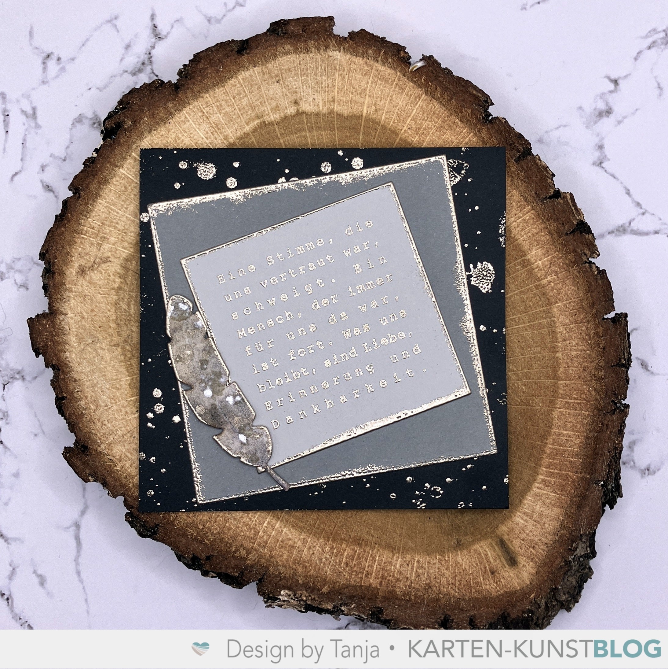 Karten-Kunst Clear Stamps KK-0266 - Quadratische Texte