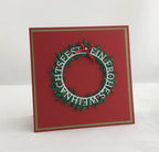 Karten-Kunst Stanzschablone kk-D043 - Kreistexte Ein frohes Weihnachtsfest