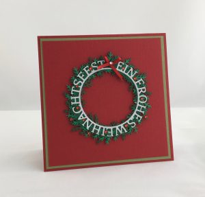 Karten-Kunst Stanzschablone kk-D043 - Kreistexte Ein frohes Weihnachtsfest