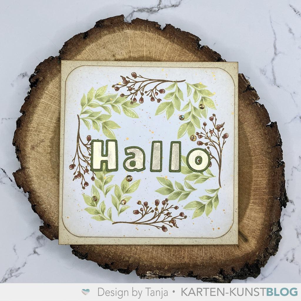 Karten-Kunst Clear Stamps KK-0267 - Circulus Blätterkranz