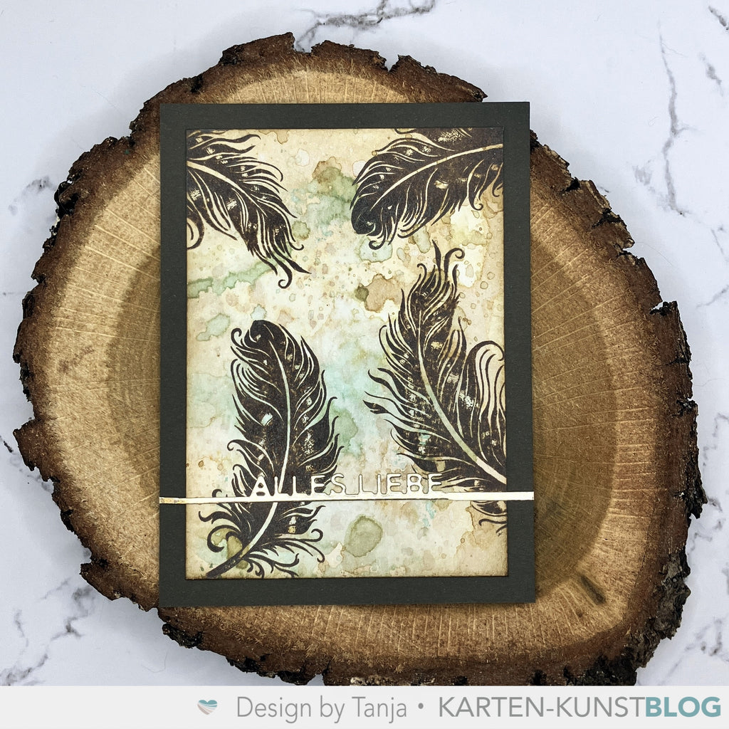 Karten-Kunst Clear Stamps KK-0269 - Schwungvolle Federn