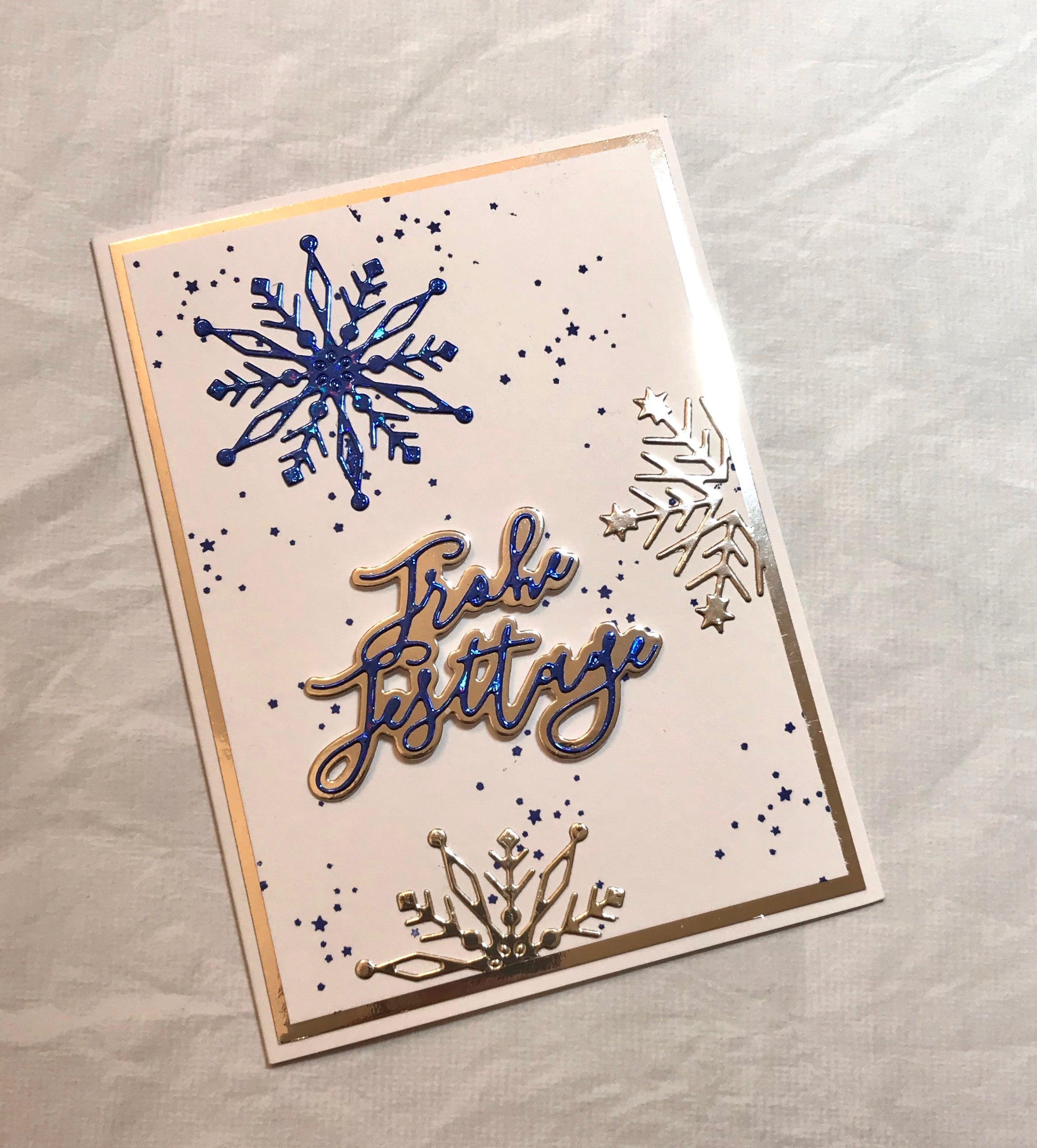 Karten-Kunst Stanzschablone kk-D099 - Elegant Script Frohe Weihnachten