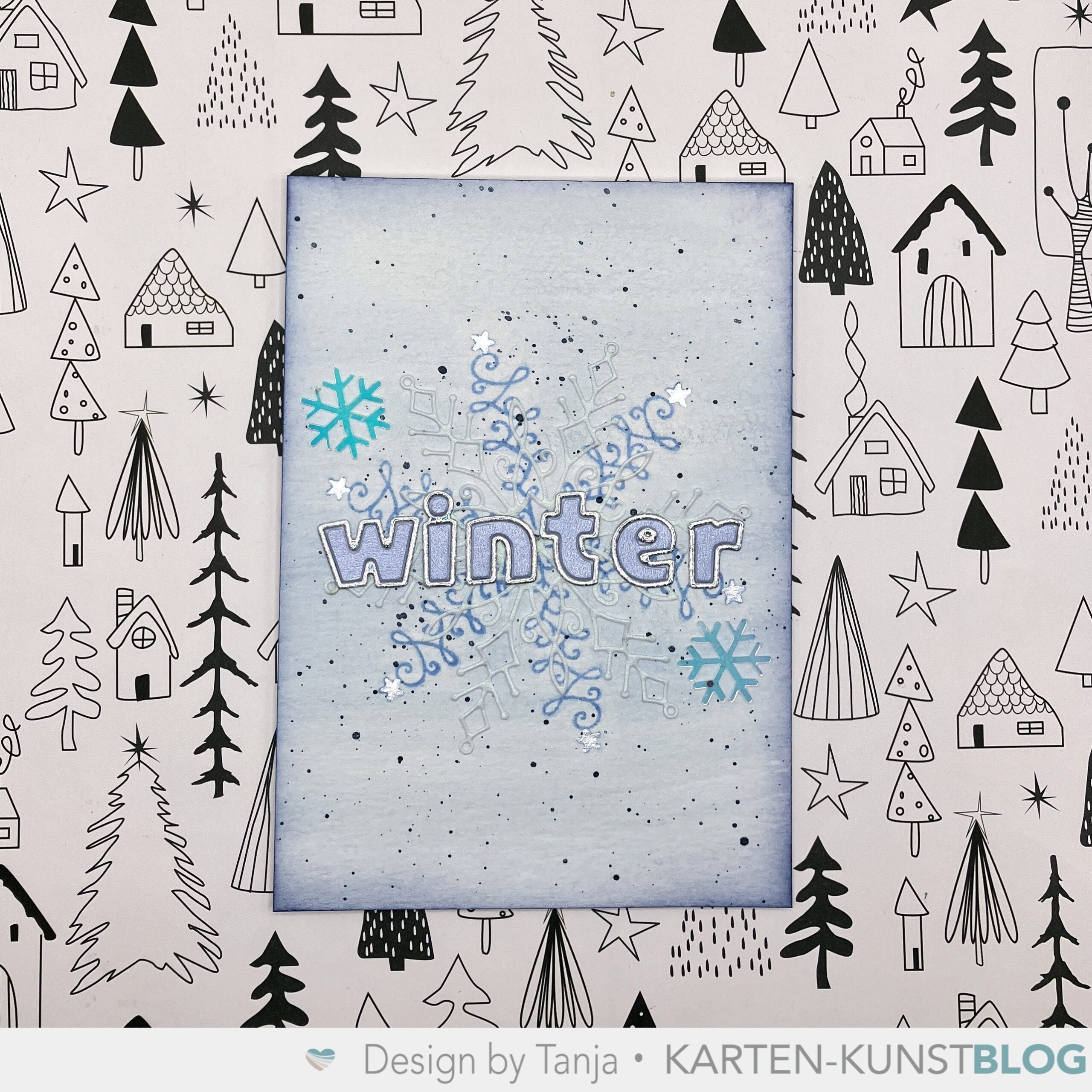 Karten-Kunst Stanzschablone Große Schneeflocke kk-D190 - Large Snowflake