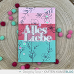 Karten-Kunst Clear Stamps Groß KK-0257 - Delicate Plants / Zarte Blumen