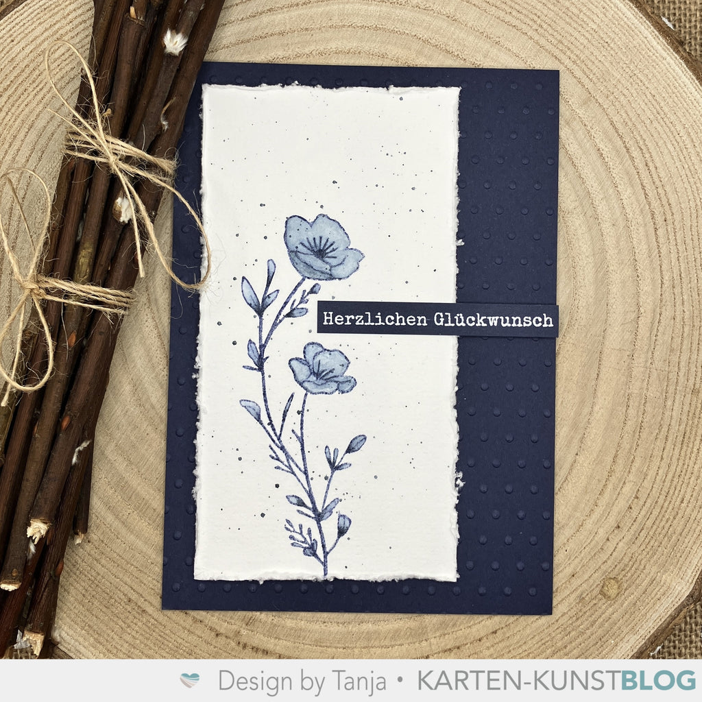 Karten-Kunst Clear Stamps Groß KK-0257 - Delicate Plants / Zarte Blumen