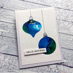 Karten-Kunst Stanzschablone kk-D227 - Christbaumkugeln