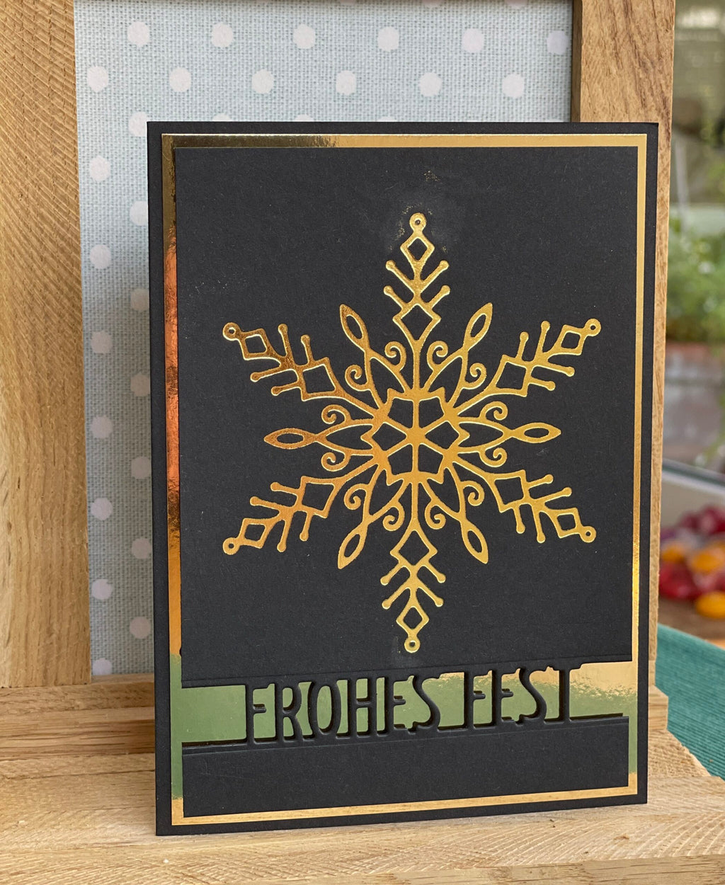 Karten-Kunst Hot Foil Plate kk-HF008 - Snowflake